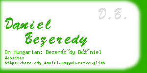 daniel bezeredy business card